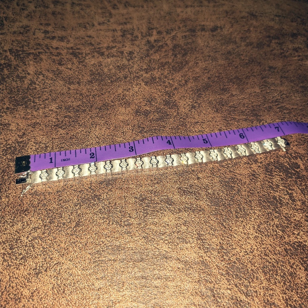QVC Diamonique Tennis Sterling Silver 925 Bracelet